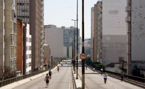 Desmonte manhã de domingo no Minhocão